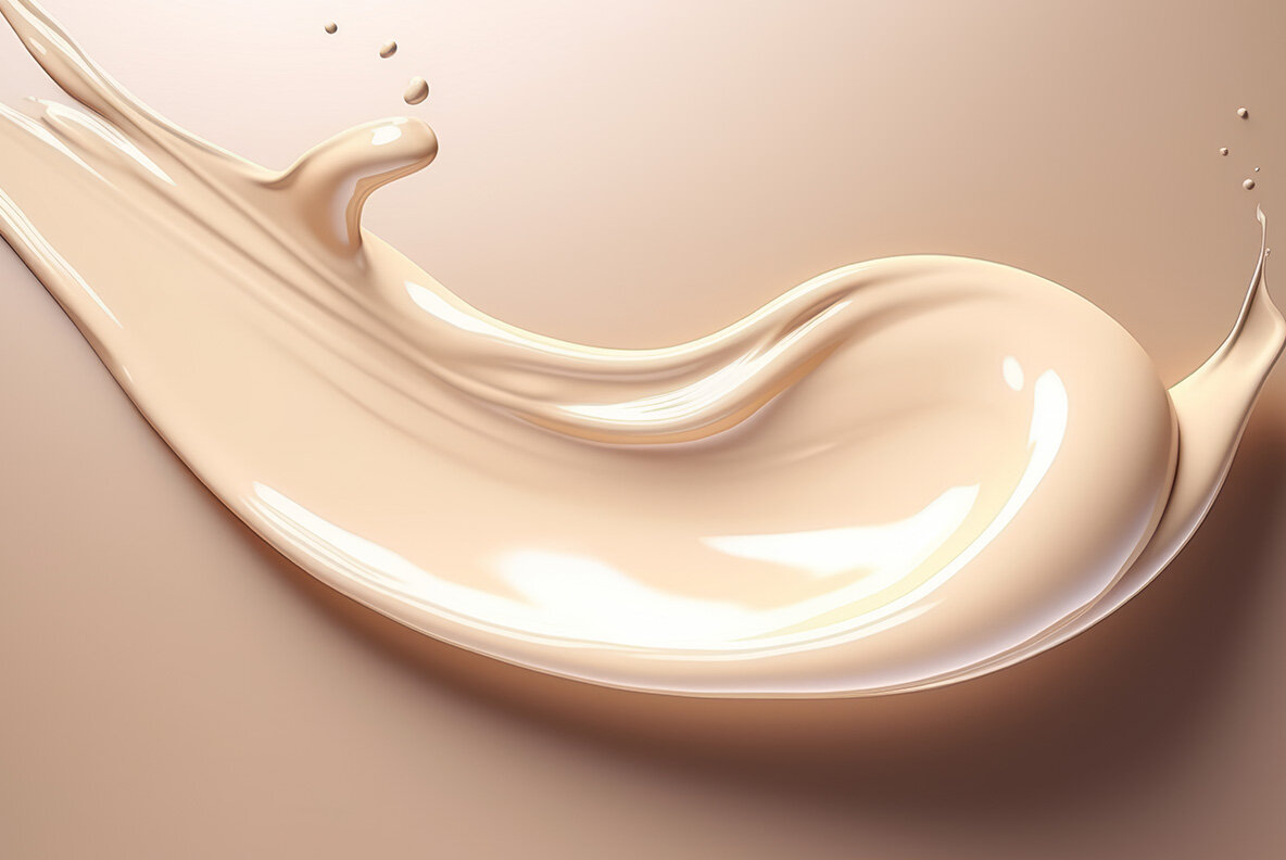 Beige viscous liquid 7