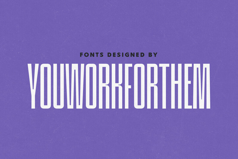 Shop Fonts Designed by YouWorkForThem