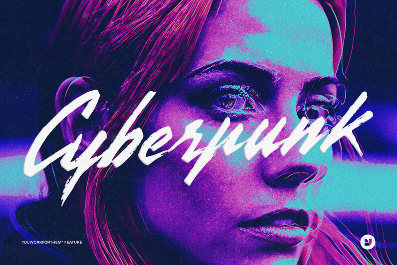 Cyberpunk Fonts & Graphics for a Dystopian Future