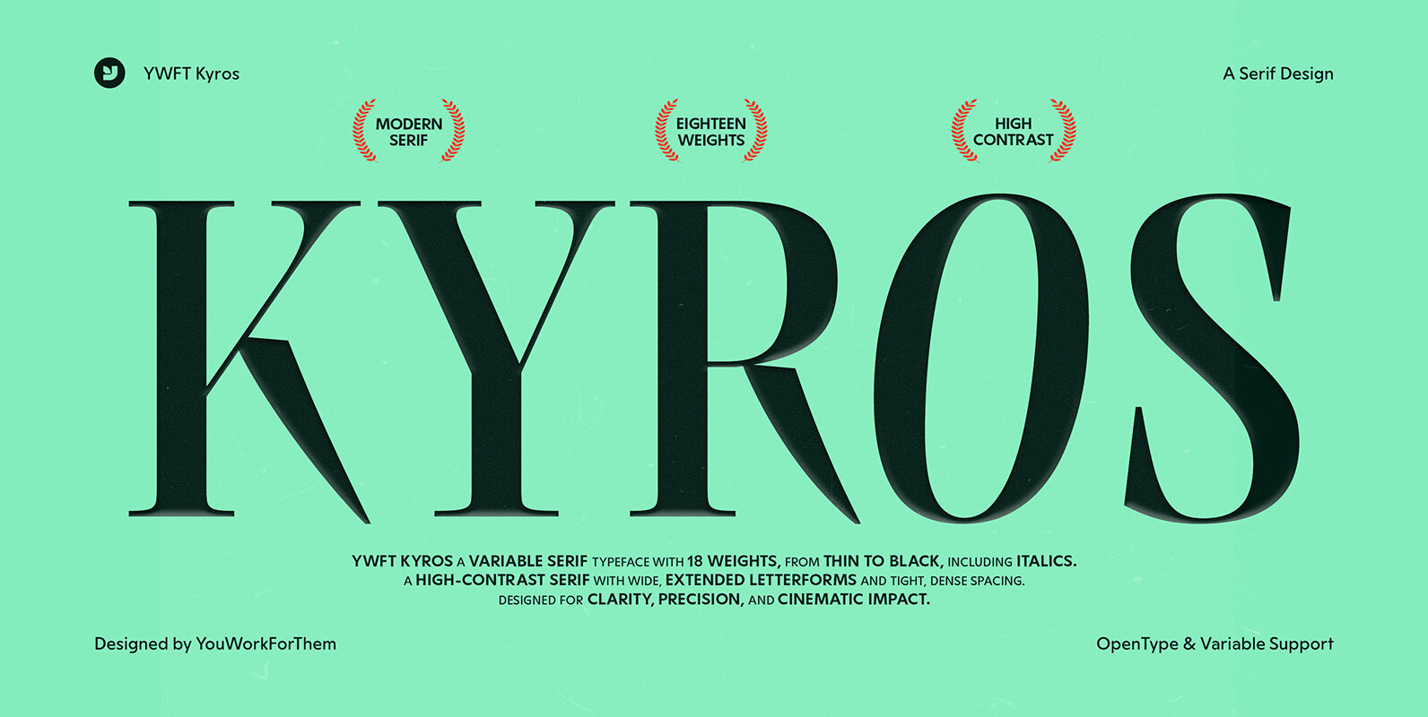 YWFT Kyros  A Modern Serif with Asian Cinematic Class
