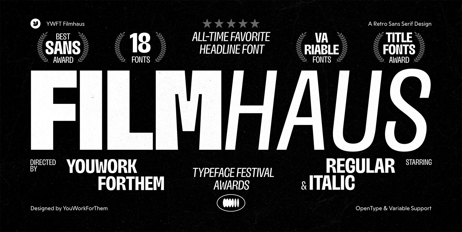 YWFT Filmhaus Font