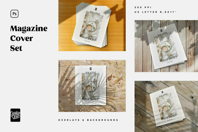 Build Stylish, Fashion-Forward Presentations With Magazine Cover Mockup Set