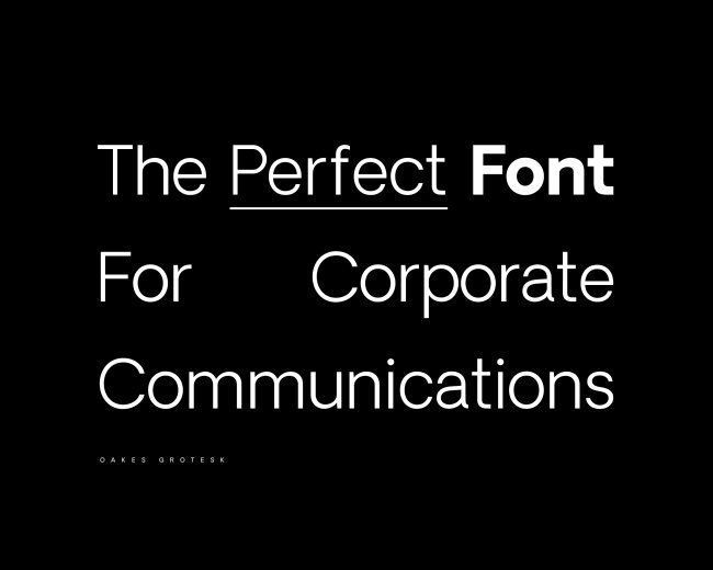 The Perfect Font For Corporate Communications