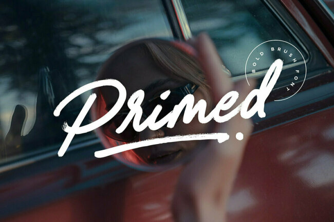 Primed – A Hand-Drawn Brush Font for Relatable Designs