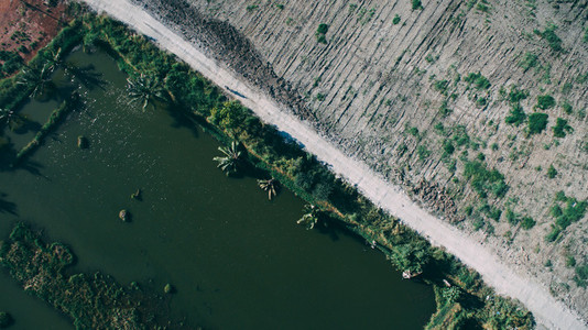 Drone Terrain  Water Photo
