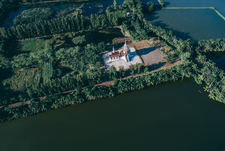 Drone Photo of Thai Temple 2