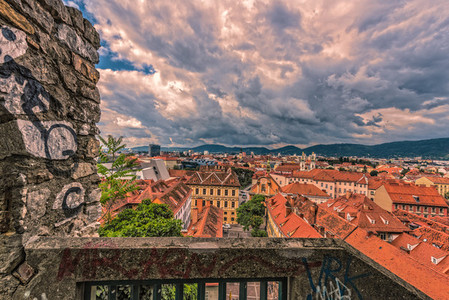 View to Graz   Styria   Austria