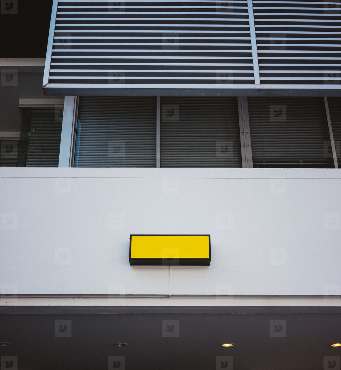 Modern Studio with Yellow Sign