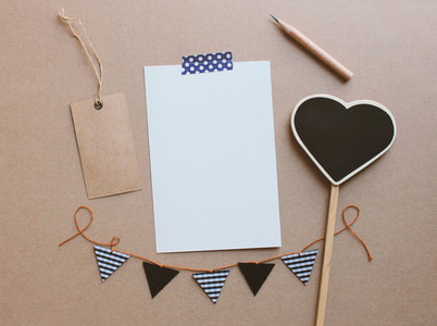 Blank greeting card craft