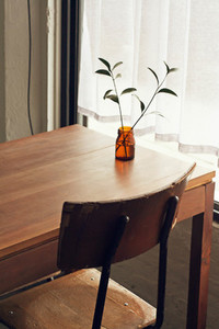Interior of minimal style cafe
