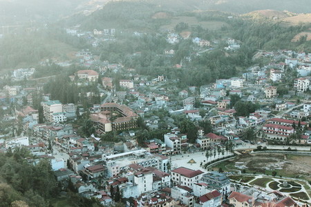 View of Sapa City  Vietnam