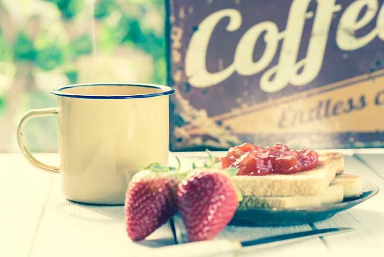 Breakfast with toasts