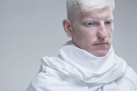 Futuristic Albino Man 01