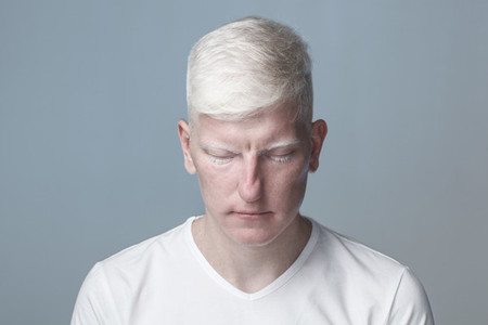 Futuristic Albino Man 04