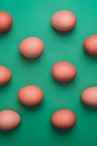Eggs viewed from above