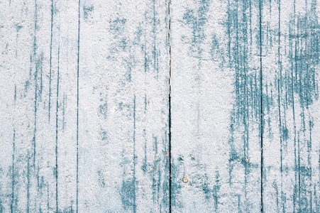 Grunge light blue painted wooden textured background