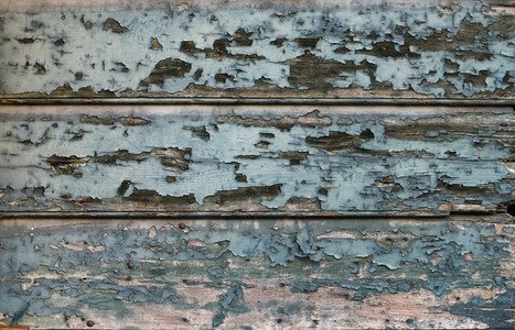 Old painted cracked blue wooden texture Vintage rustic style Natural surface background and wallpaper