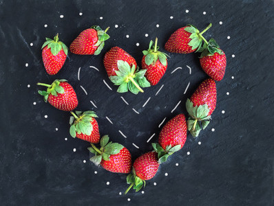 Saint Valentine s day greeting berry set fresh garden strawberr