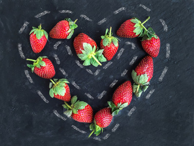 Saint Valentine s day greeting berry set fresh garden strawberr