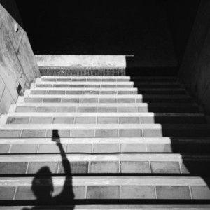 Shadow on stairs