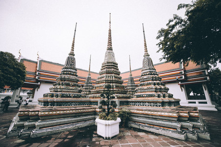 The pagodas of Wat Pho Temple