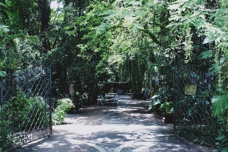 Green entrance