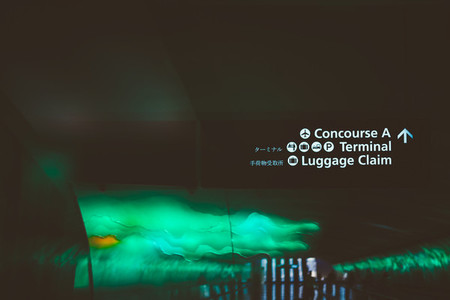 Detroit Airport Tunnel Signage