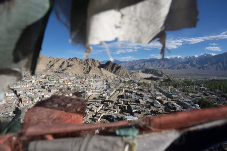 View of local houses  Leh  India