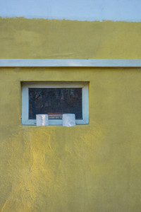 yellow facade
