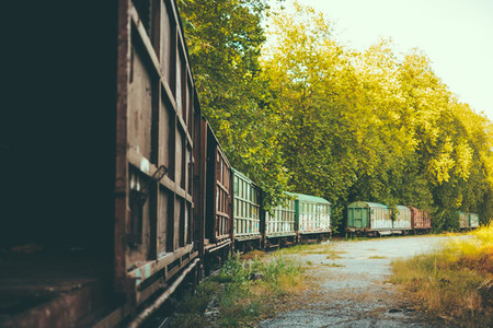 abandoned train