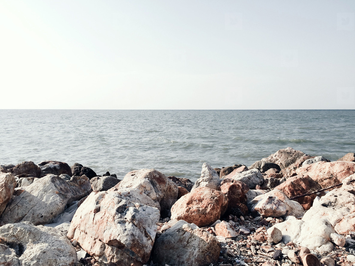 Rocks and sea