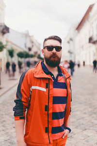 Beard hipster man