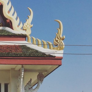 Roof detail of Thai temple