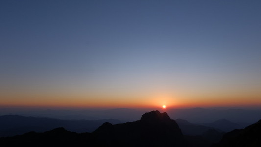 Sunset on the mountain