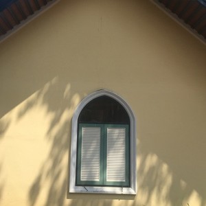 Wooden church window