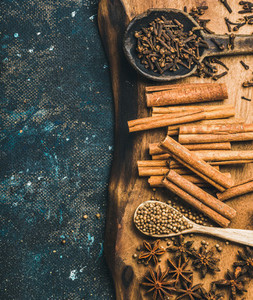 Winter warming spices for baking or cooking mulled wine