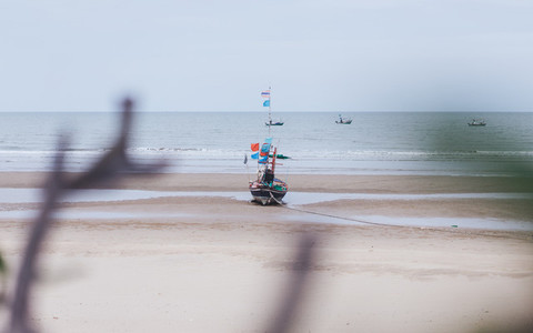 Fishing Boat on The Beach