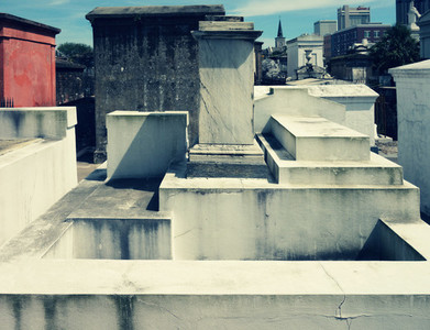 White Tombs St  Louis Cemetery
