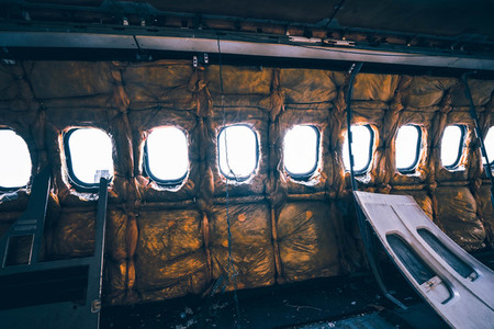 Destroyed Airplane Windows