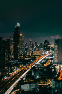 Bangkok city in night time