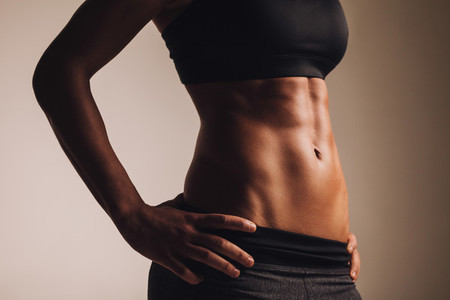 Perfect female body   abdominal muscles