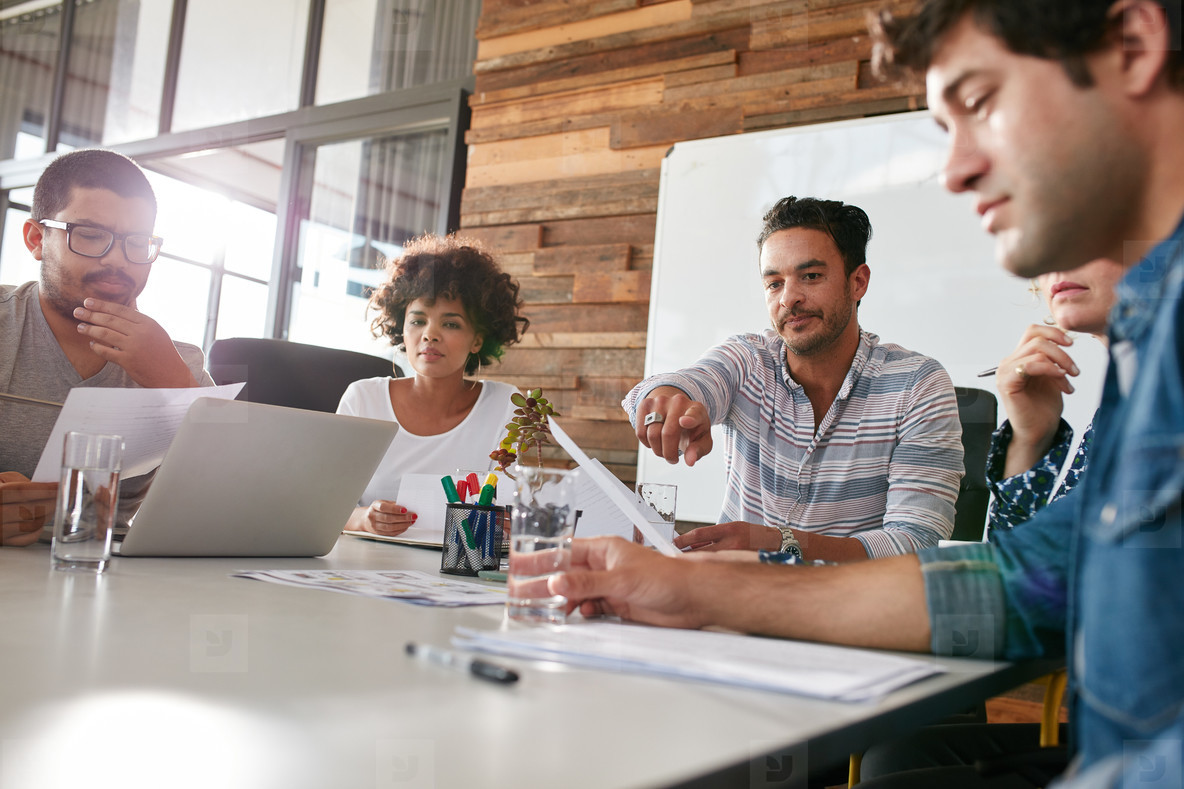 New project progress discussion in boardroom
