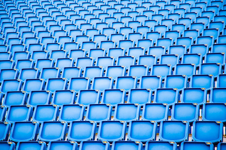 Blue Stadium Seating