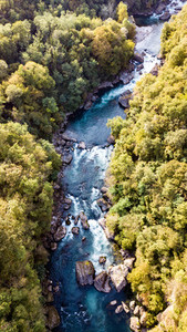Aerial View of Waterfall