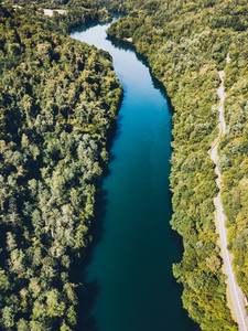 Aerial View of River