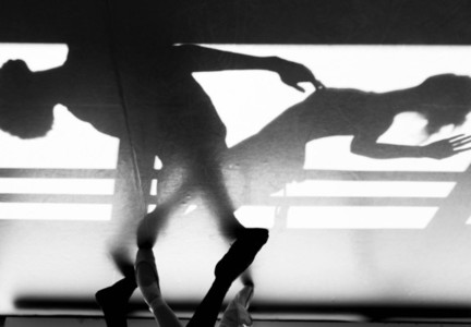 Ballerina dancing shadow