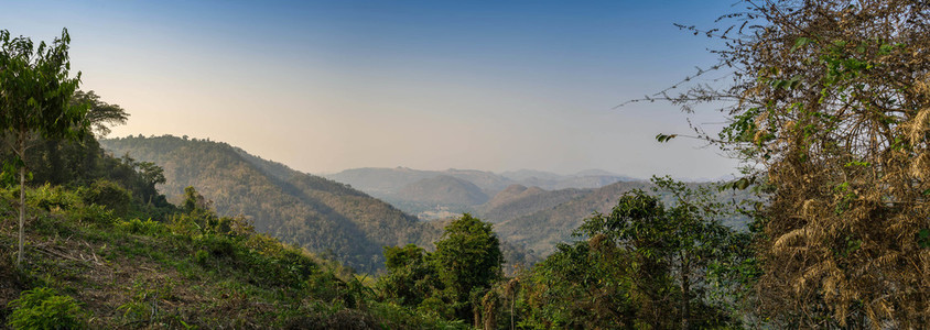 Panorama view of Landscape Khao Yai National park in Thailand