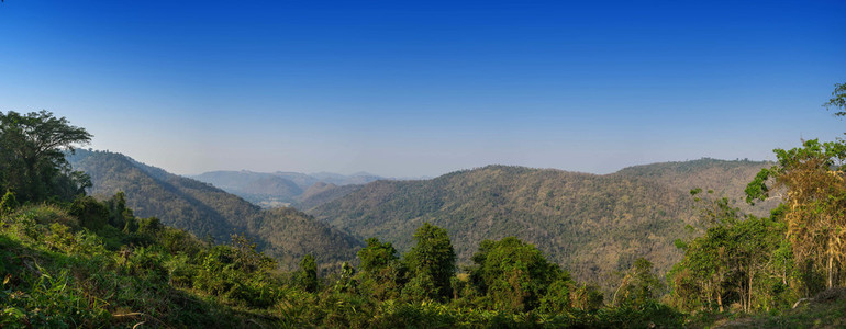 Panorama view of Landscape Khao Yai National park in Thailand