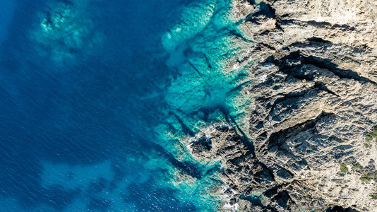 Aerial view of the amazing sea