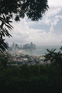 Aerial view of the Panama City skyline